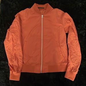 Orange Uniqlo Bomber Jacket